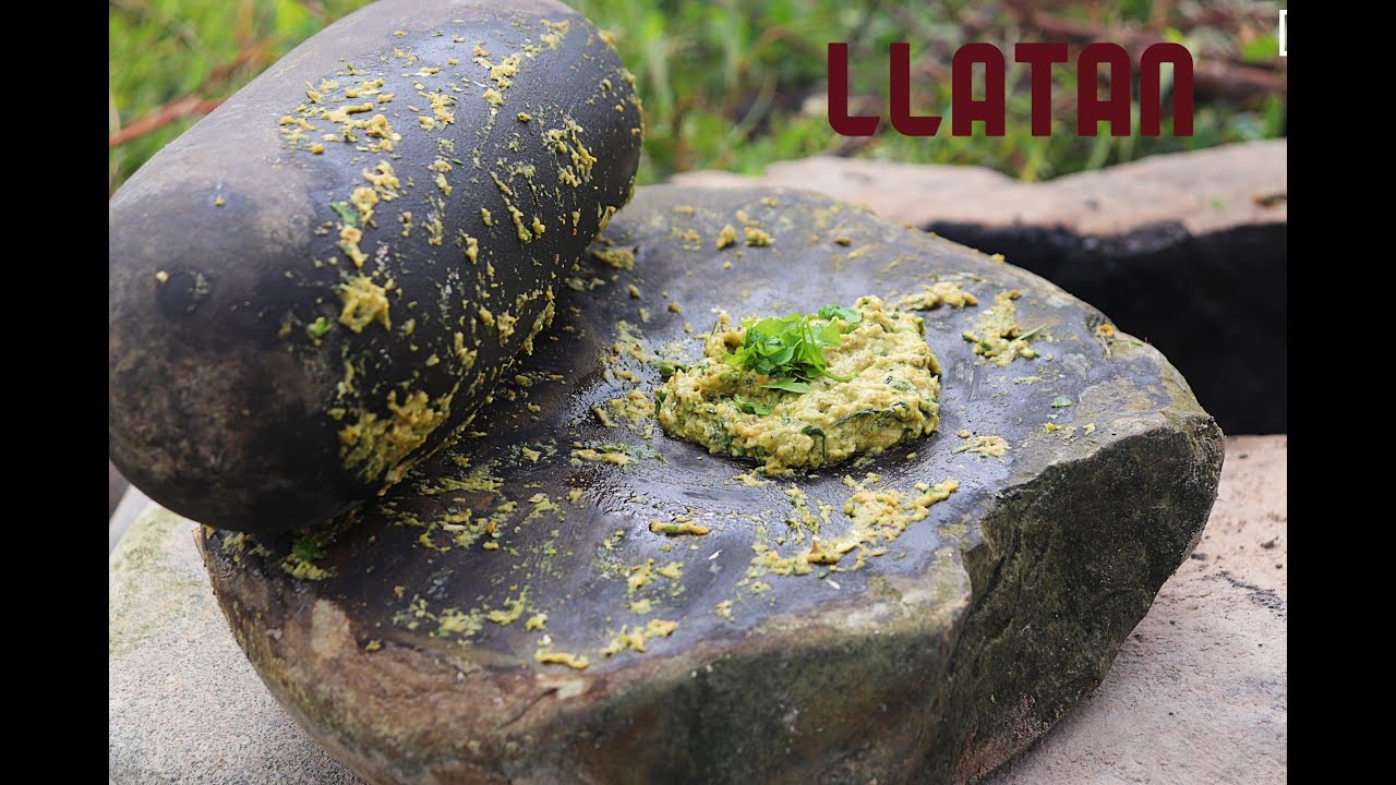 Como preparar #llatan en batan  / spicy #cream made in stone