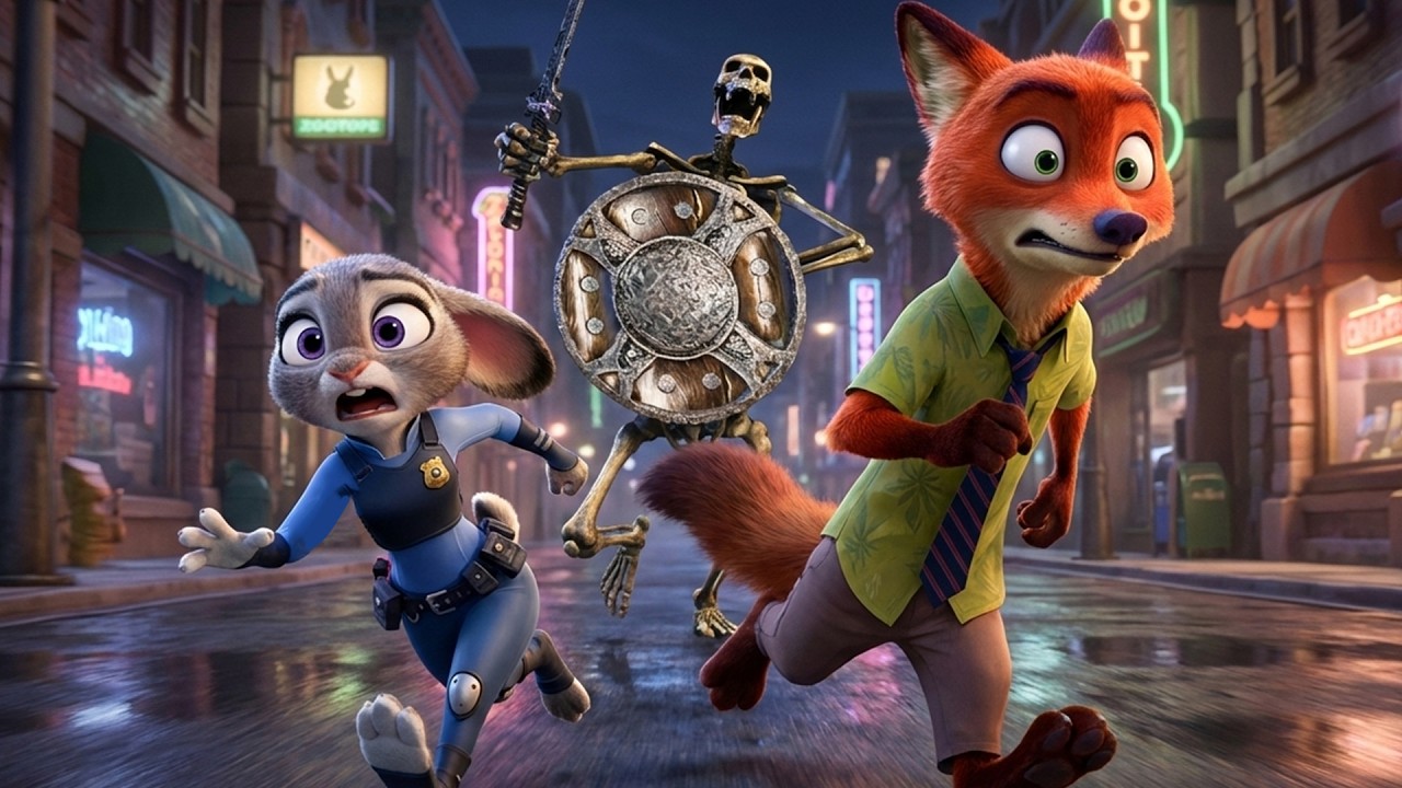 Zootopia 2 & Skeleton Banging Shield Song | Animated Music Video DJ BEE BOP
