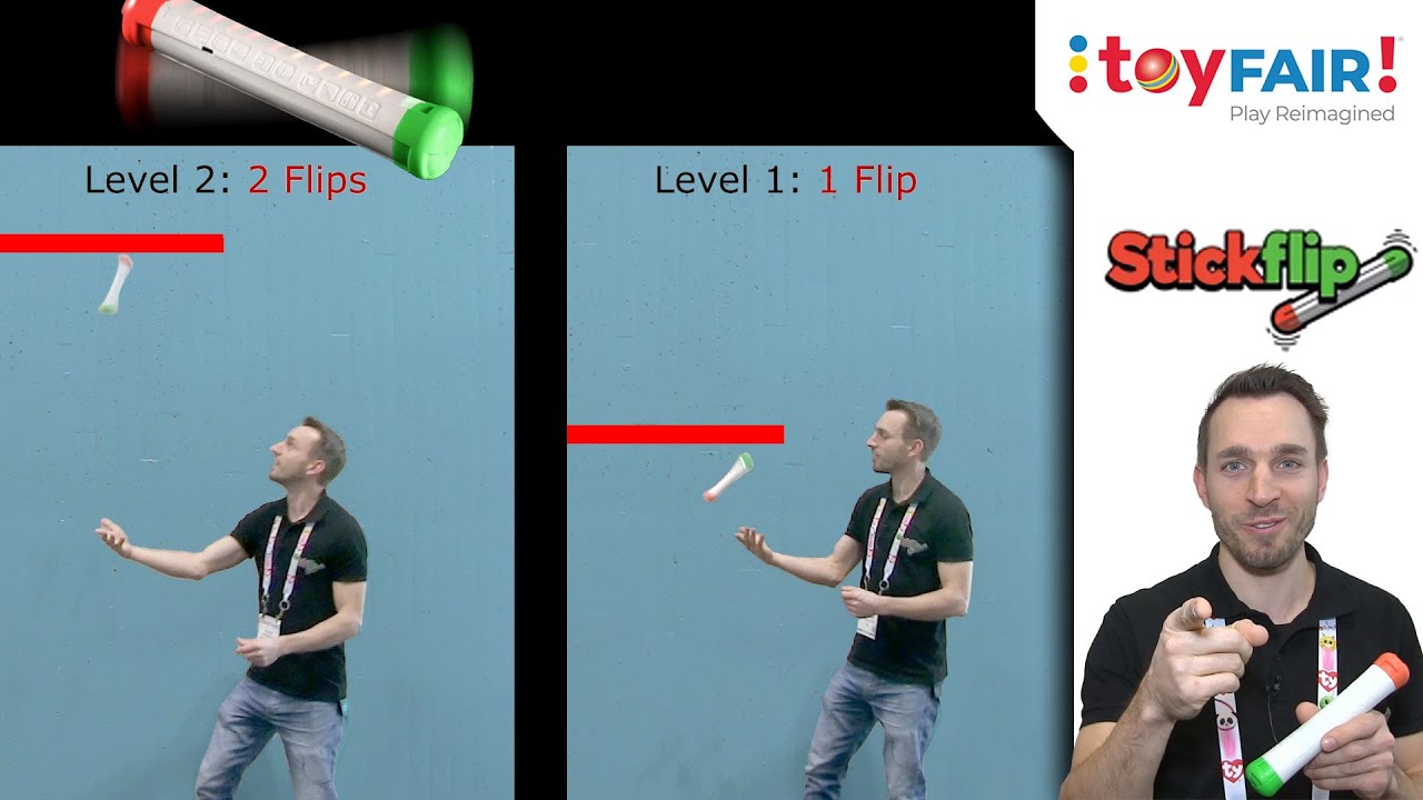 Bopit Inventor Loves the Stick Flip @Toy Fair 2025