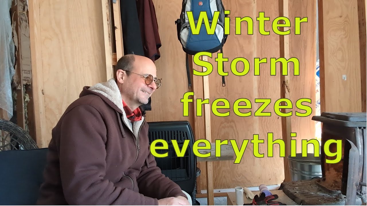 Off-grid cabin day in the life after winter storm 2026.01.26