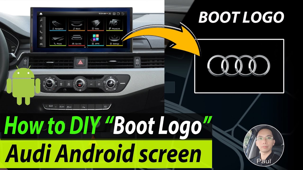 Пользовательский логотип загрузки Audi Android 13 | Добавьте логотип загрузки своими руками на эк...