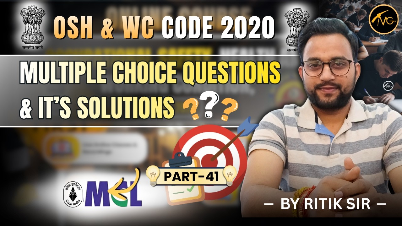 Occupational Safety, Health & Working Conditions (OSH & WC) Code 2020 | MCQ Practice | Part- 41