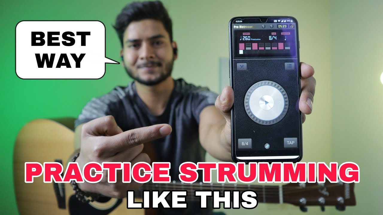 How to Practice  Strumming Patterns With Metronome | Best Way To Practice Strumming Patterns