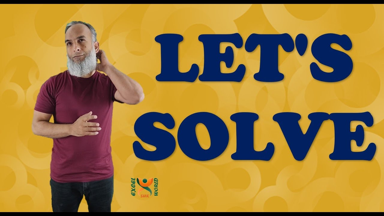 Tagging Serial number to Complex Data in Excel | Freelancers | SHK Excel World