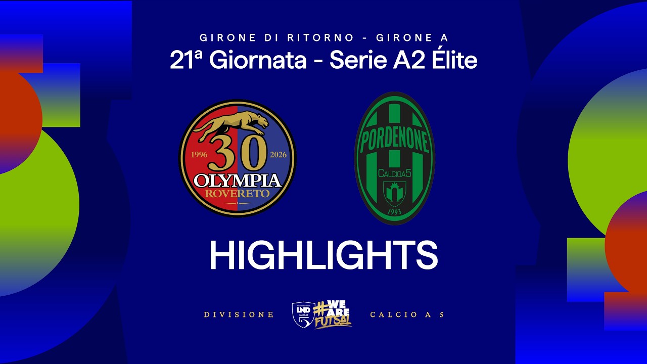 Dolomiti Energia Rovereto-Pordenone 4-4 | Gol e HL | 21ª giornata | Serie A2 Élite 25/26 - A