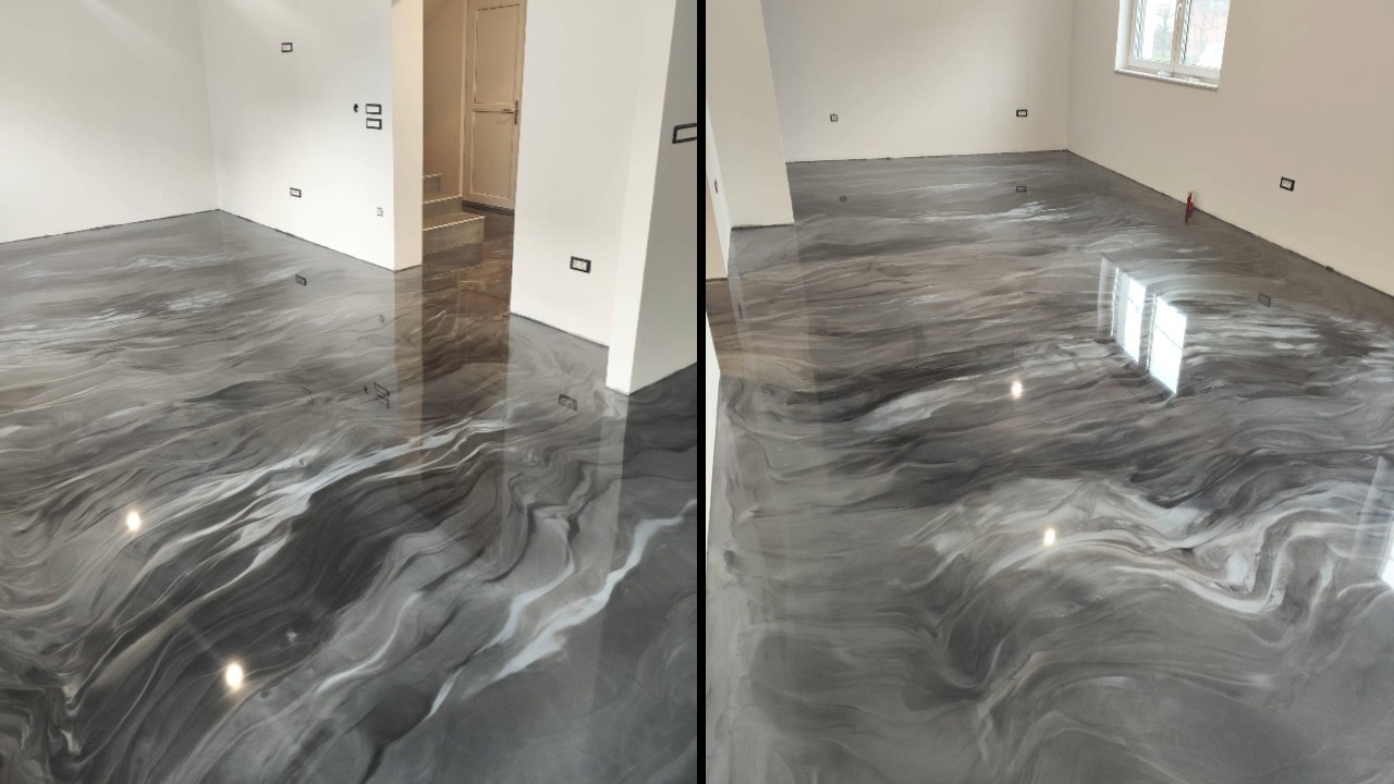 Floor Expert clear top metalic