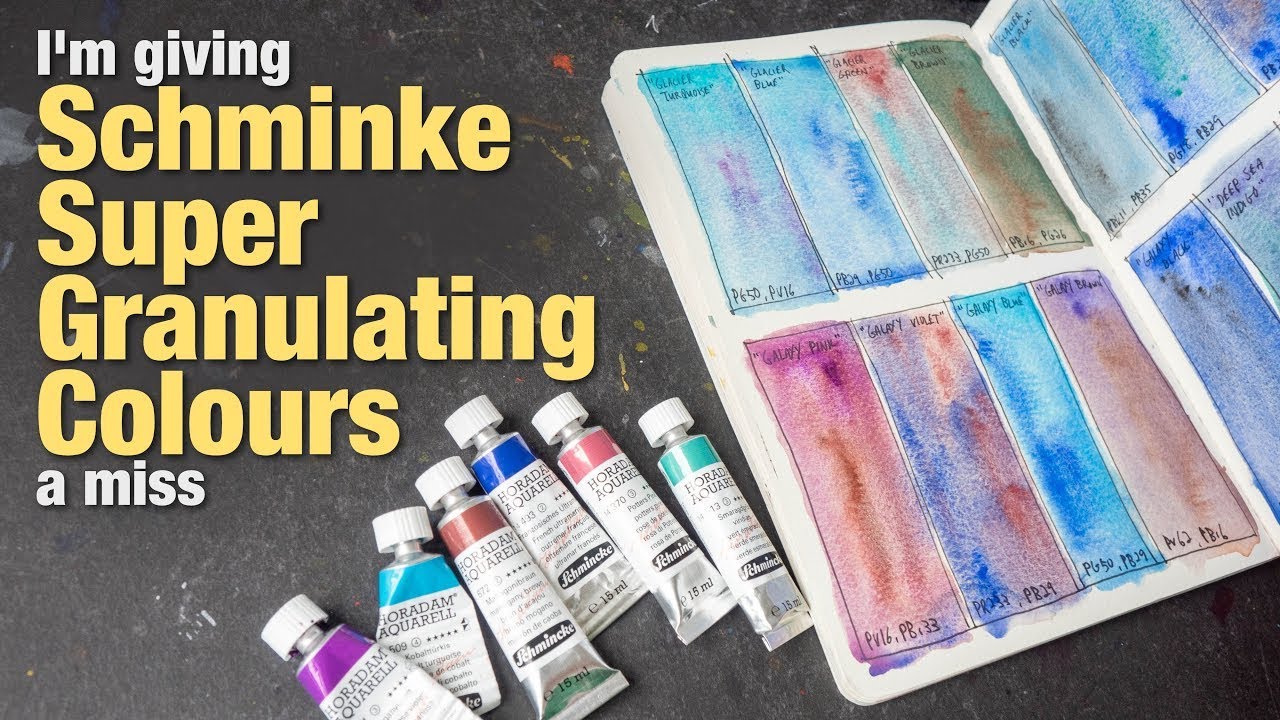 Recreating Schmincke Super Granulating Watercolours (not a review)