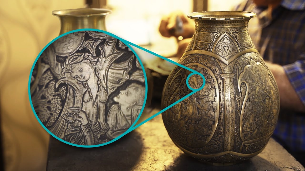 Persian Art of Engraving Metal | Buzzing Workshops & Complete Process
