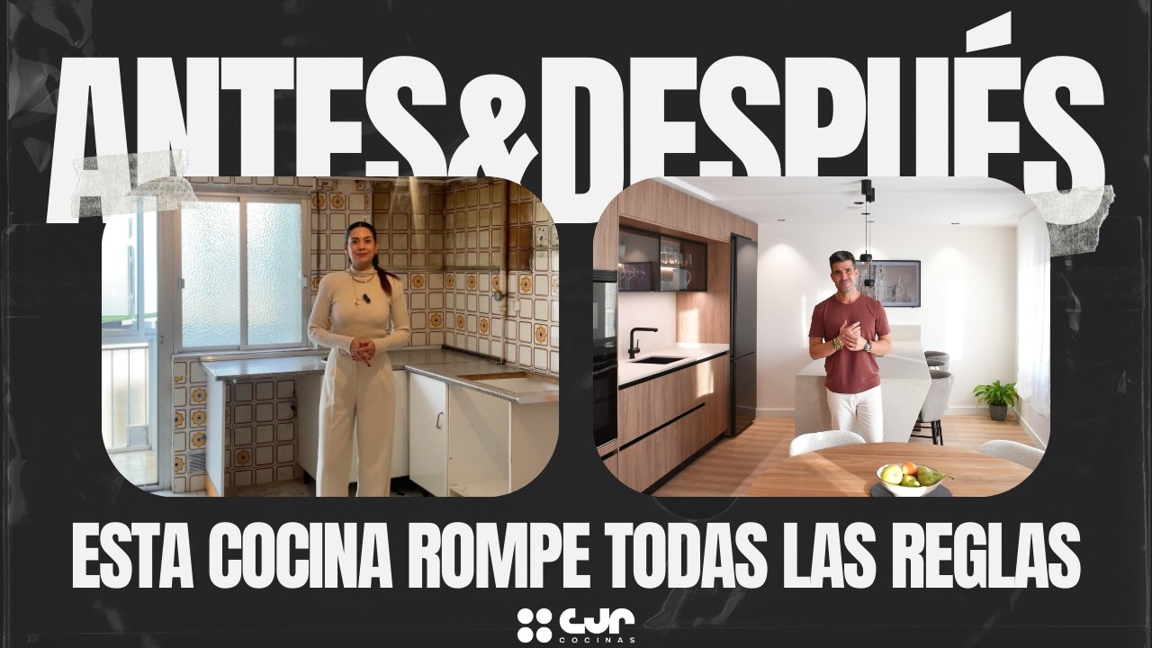 ANTES y DESPUÉS COCINA 💥 ¡La reforma de cocina MÁS INCREÍBLE! Cocinas CJR