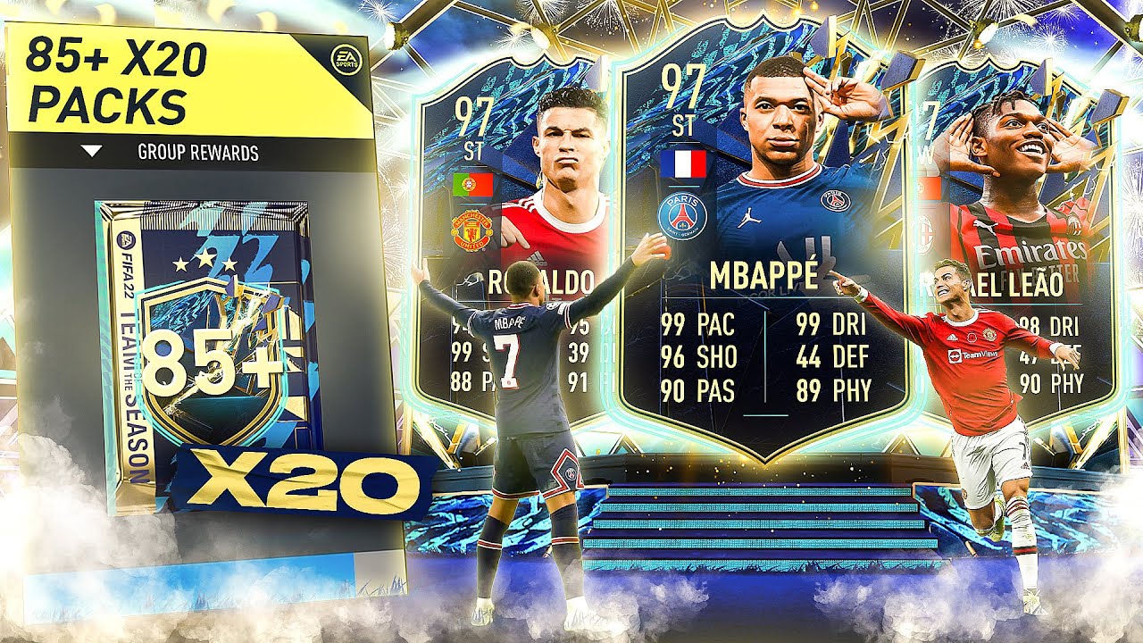 FIFA 22 20 x Guaranteed 85+ x 20 Ultimate TOTS Swaps Packs!