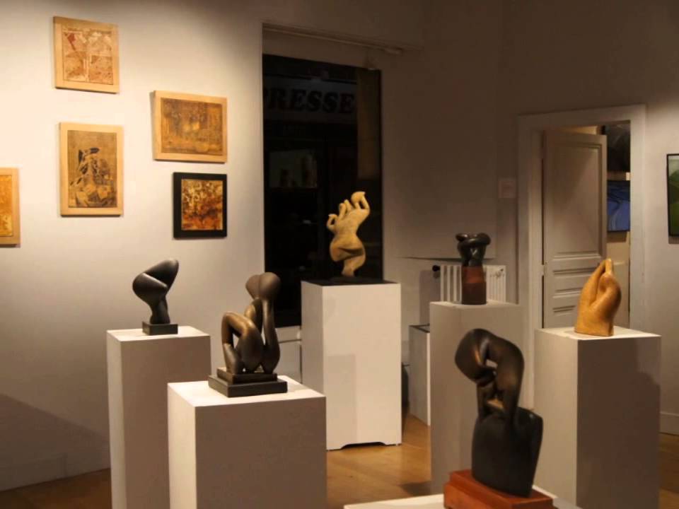 Pierre Martinon et Marcel Poulet à la Galerie de l'Ancienne Poste