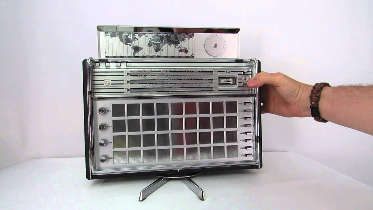 Norelco Philips L6X38T Shortwave AM FM SW Radio 1960's (part 1)