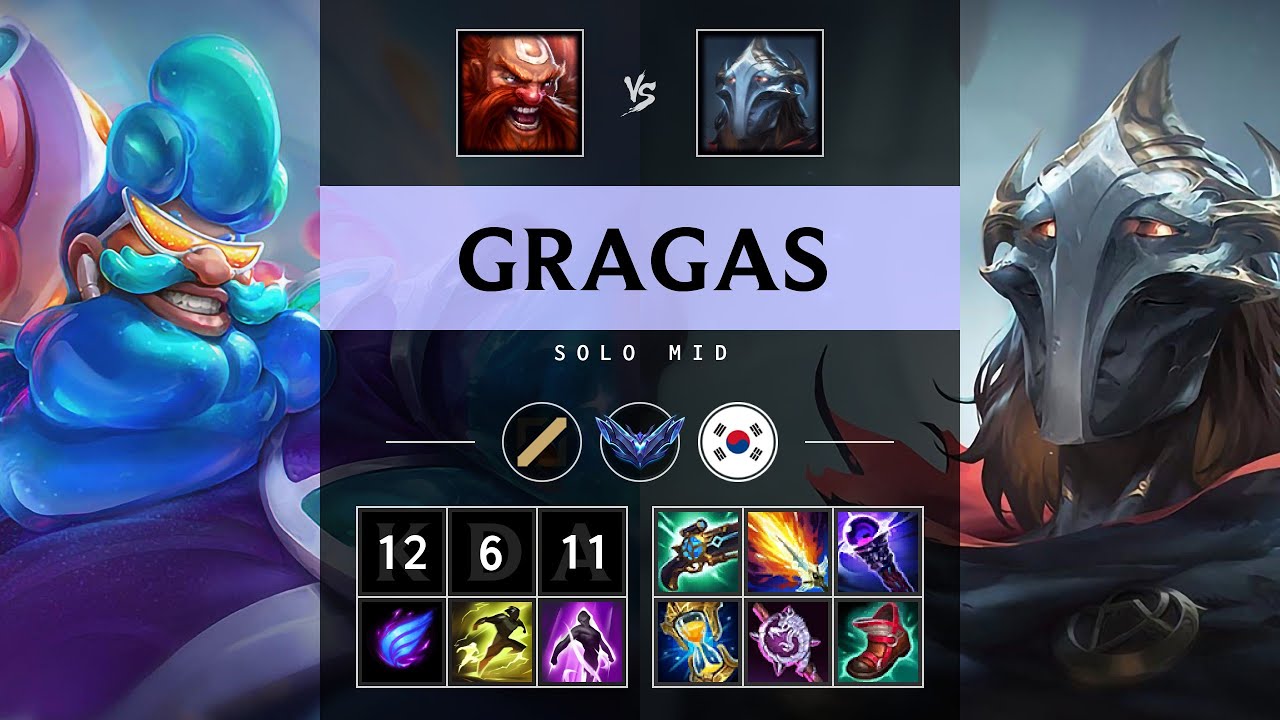 Gragas Mid vs Viktor - KR Diamond Patch 25.15