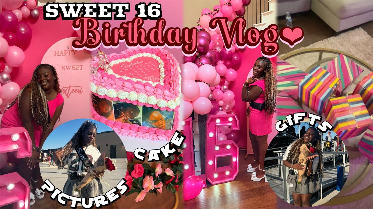 SWEET 16 BIRTHDAY WEEK VLOG🎂🎉 haul | grwm | tiktoks | pics | new camera | unboxing | friends | more…