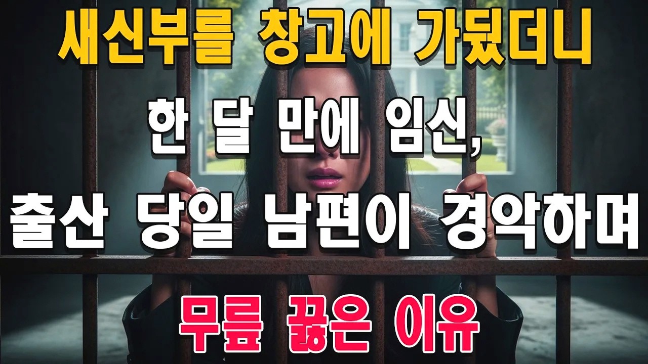 새신부를 창고에 가뒀더니 한 달 만에 임신, 출산 당일 남편이 경악하며 무릎 꿇은 이유