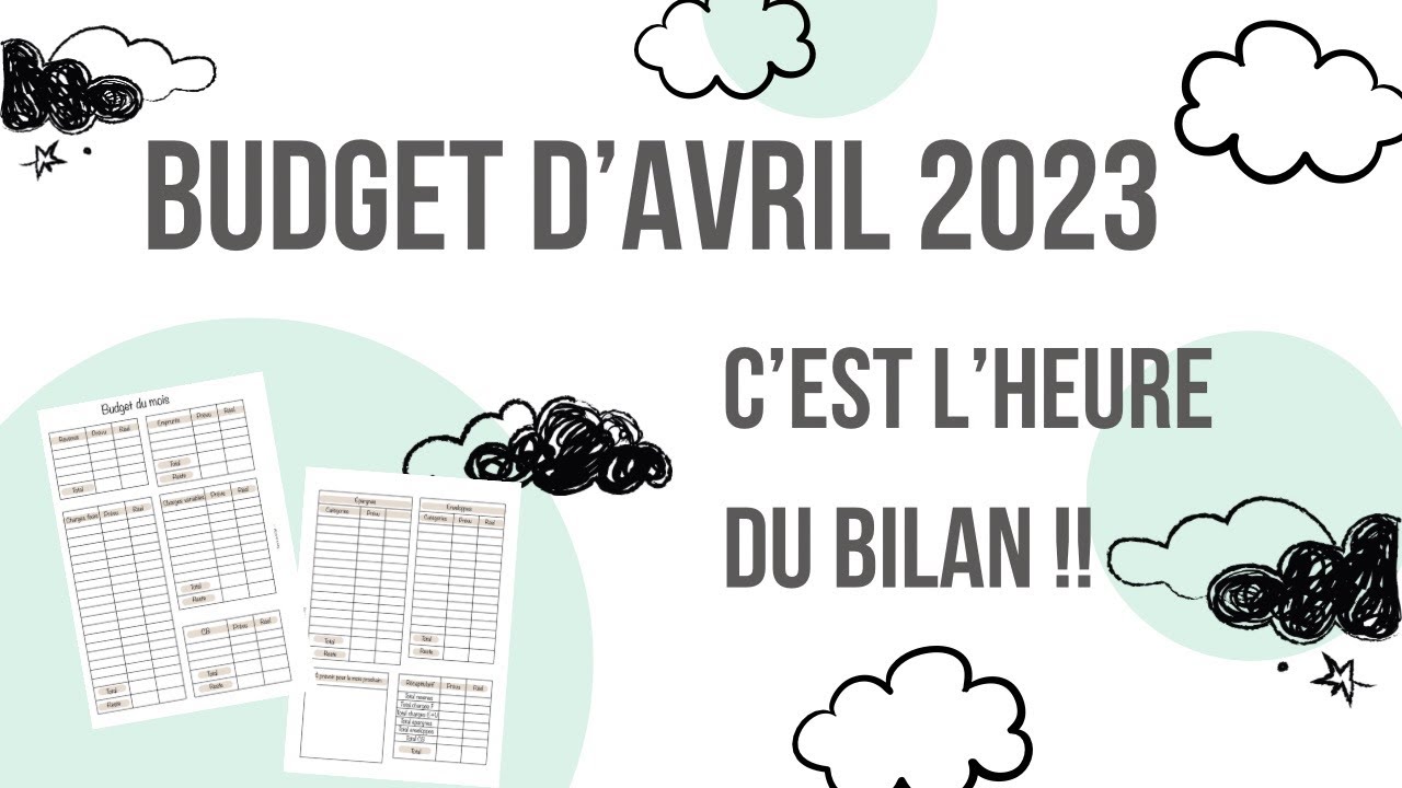 BUDGET D&rsquo;AVRIL 🌸 C'EST L'HEURE DU BILAN !!