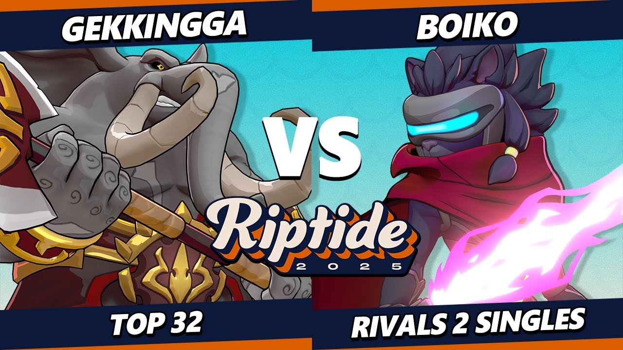 Riptide 2025 - Gekkingga (Loxodont) Vs. Boiko (Clairen) Rivals of Aether II - RoA2