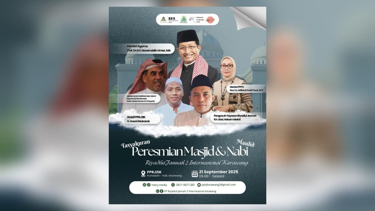 🔴LIVE Maulid Nabi & Peresmian Masjid Riyadul Jannah 2 Internasional Karawang | Karawang | 21-09-2025