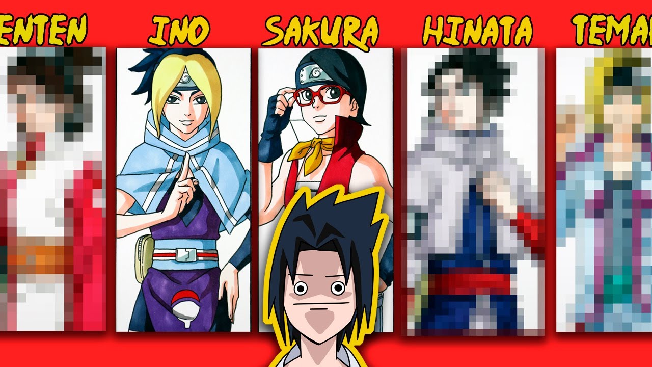 Drawing Sasuke's Children If He Clapped Every Woman in Naruto Universe | Naruto Shippuden / Boruto