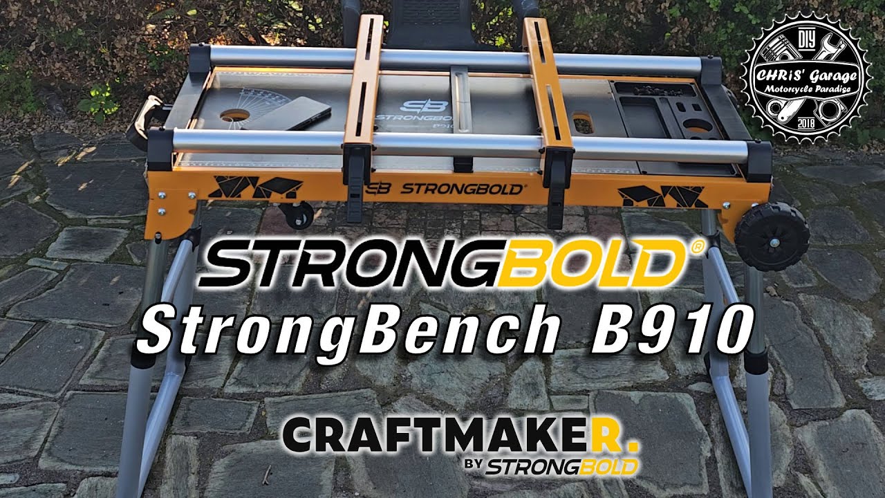 Craftmaker STRONGBOLD StrongBench B910 &ndash; La PANCA MULTIUSO che trasforma il garage!