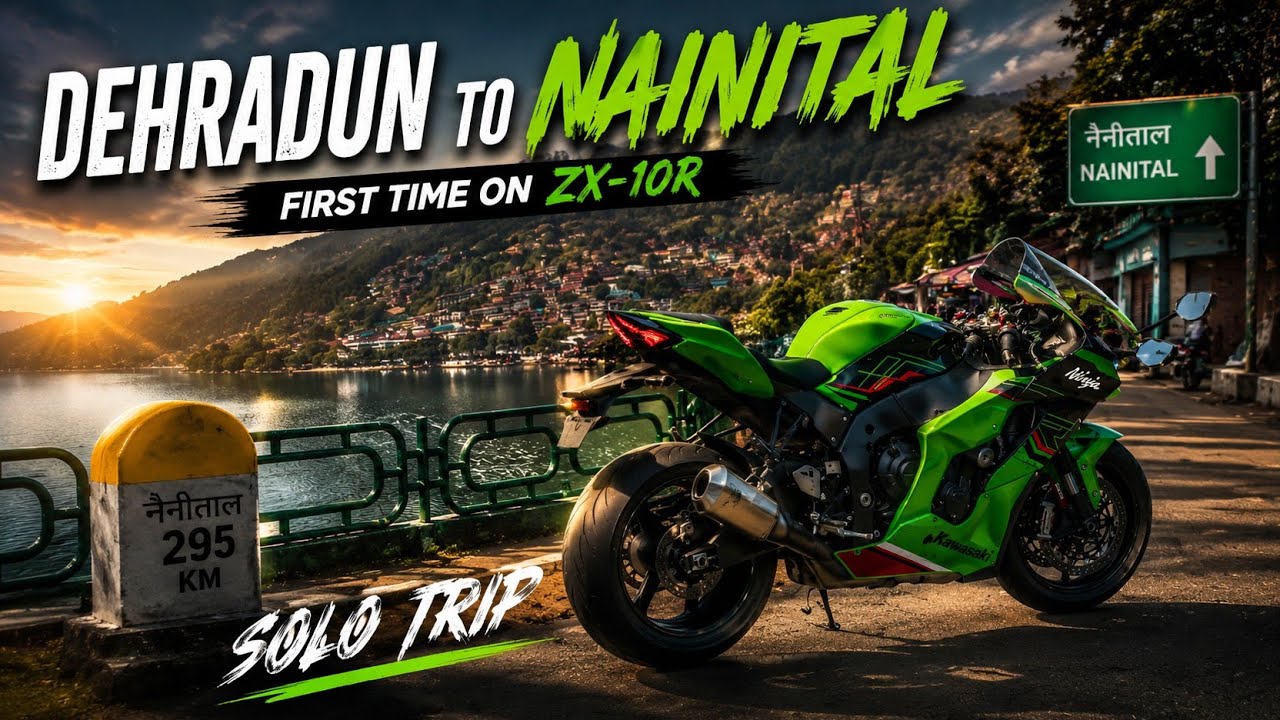 Dehradun to Nainital on ZX10R 🏍️ | Cute Girls Reactions + Solo Ride 🔥