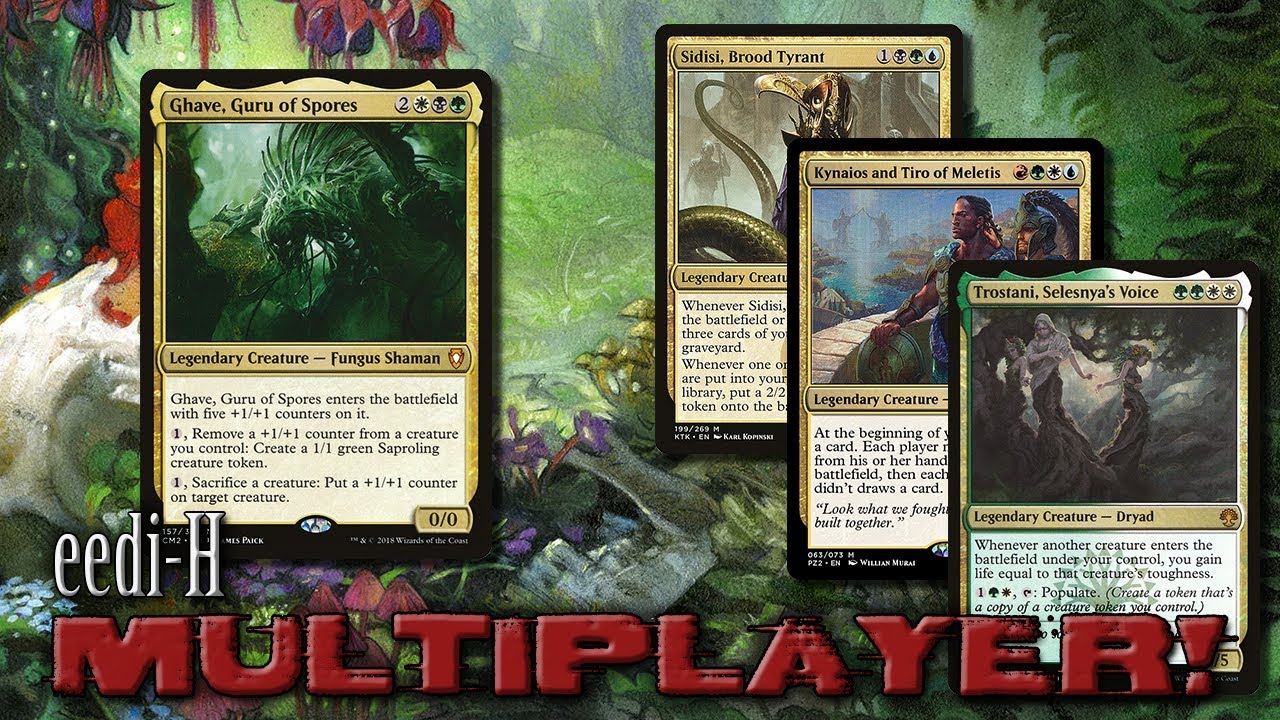Ghave, Guru of Spores vs Sidisi, Kynaios and Tiro & Trostani - Commander/EDH Multiplayer Gameplay