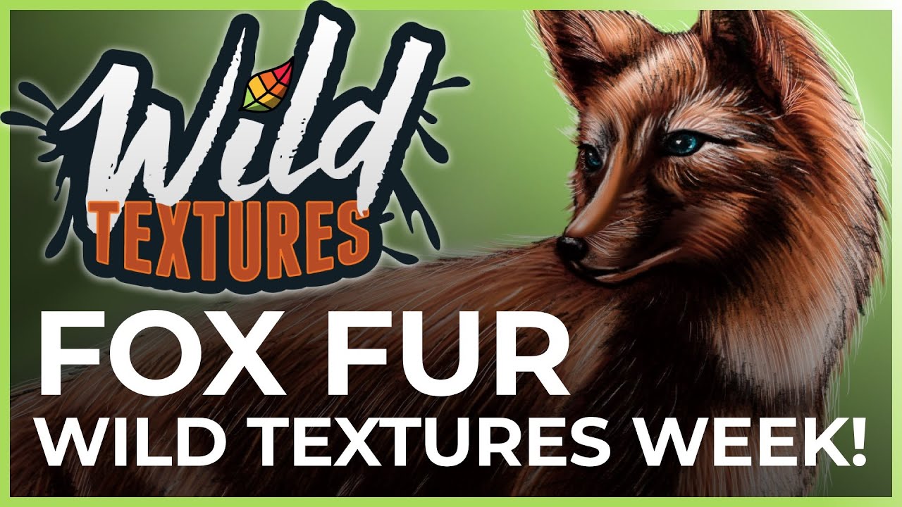It's Wild Textures Week! | Fox Fur | Digital Coloring TUTORIAL w/ Pigment