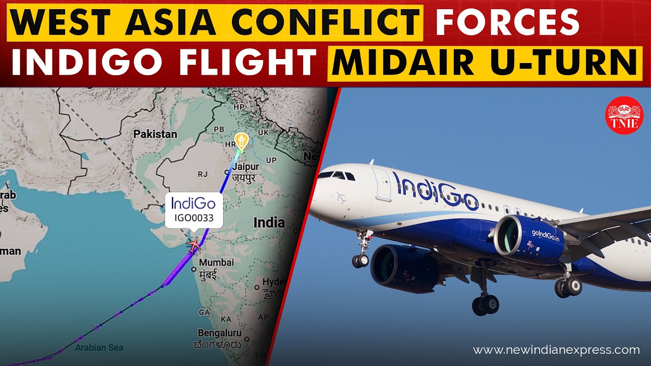 IndiGo Delhi&ndash;Manchester flight returns after 8 hours in air amid West Asia airspace curbs