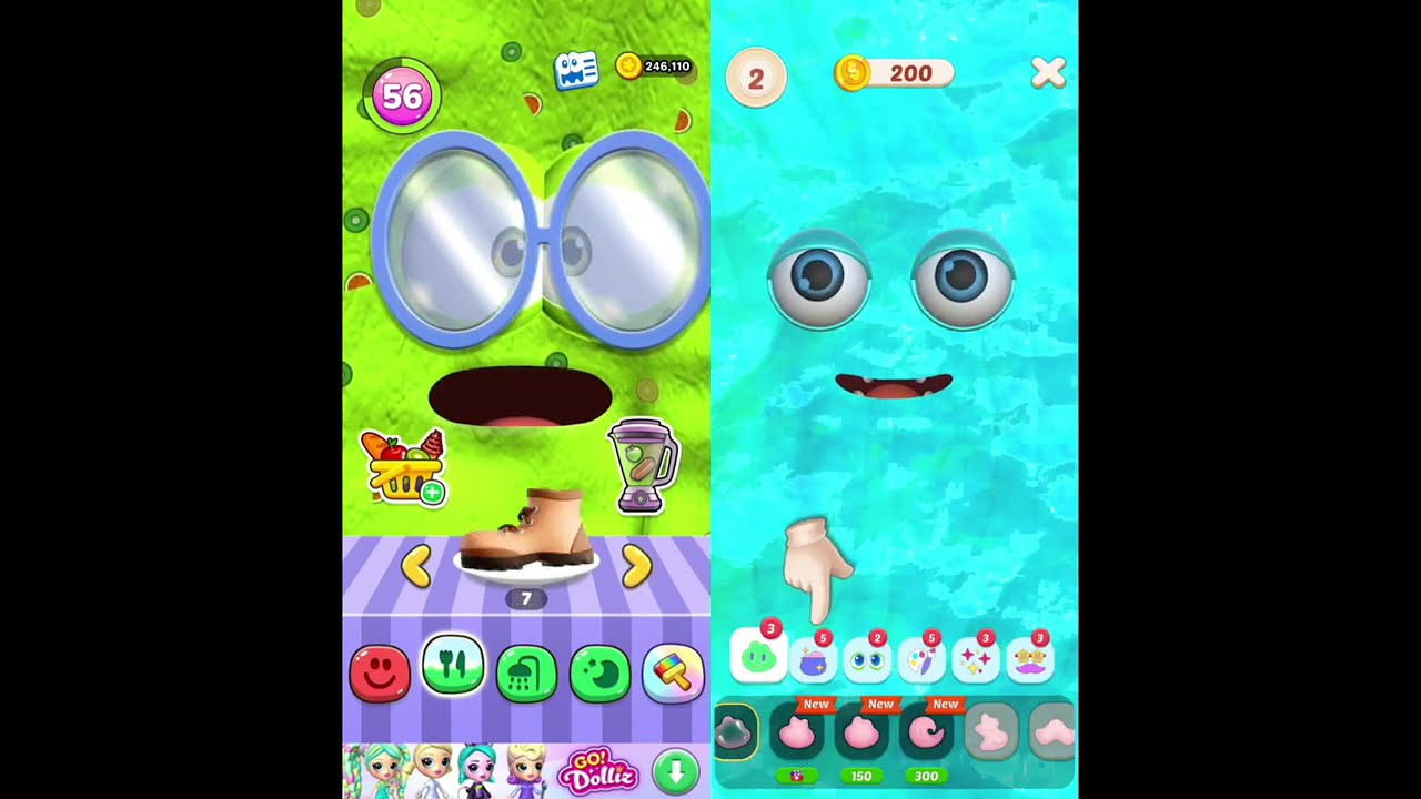 BRUNO Vs SONU My Talking Slime Virtual Pet gameplay | Android game 