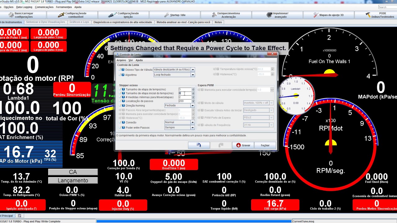 024Tudo sobre Megasquirt -  Controle de marcha Lenta PWM ou Motor de Passo