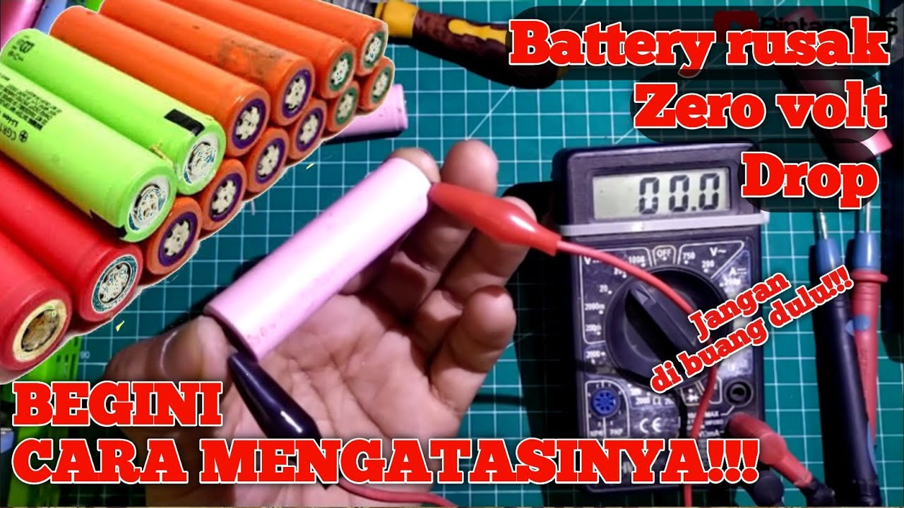 TRIK - Cara menghidupakan baterai li ion 18650 mati total