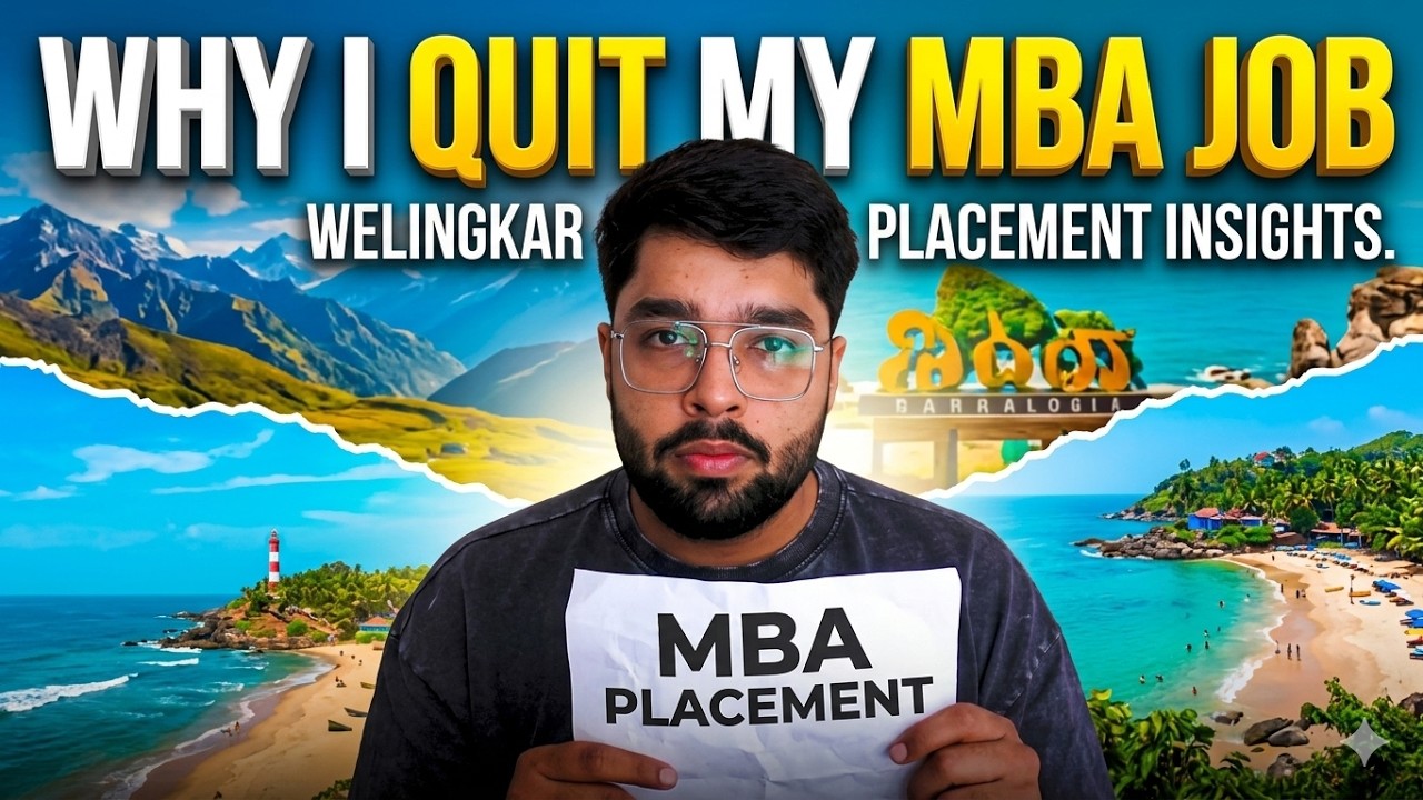 Why I Quit my Welingkar MBA Placement Job | My Honest Reality | Jay Kothari