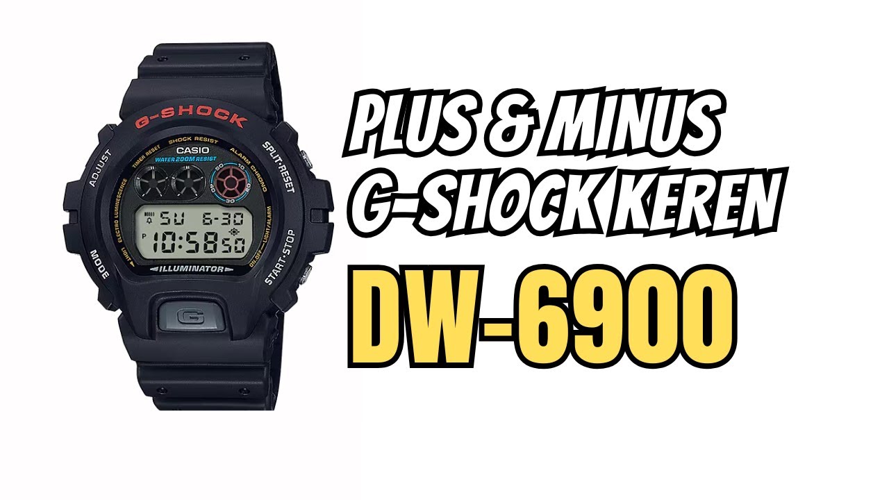 Review Plus Minus Casio GShock DW6900 1V 1VH / Pros and Cons DW-6900 B. Indonesia