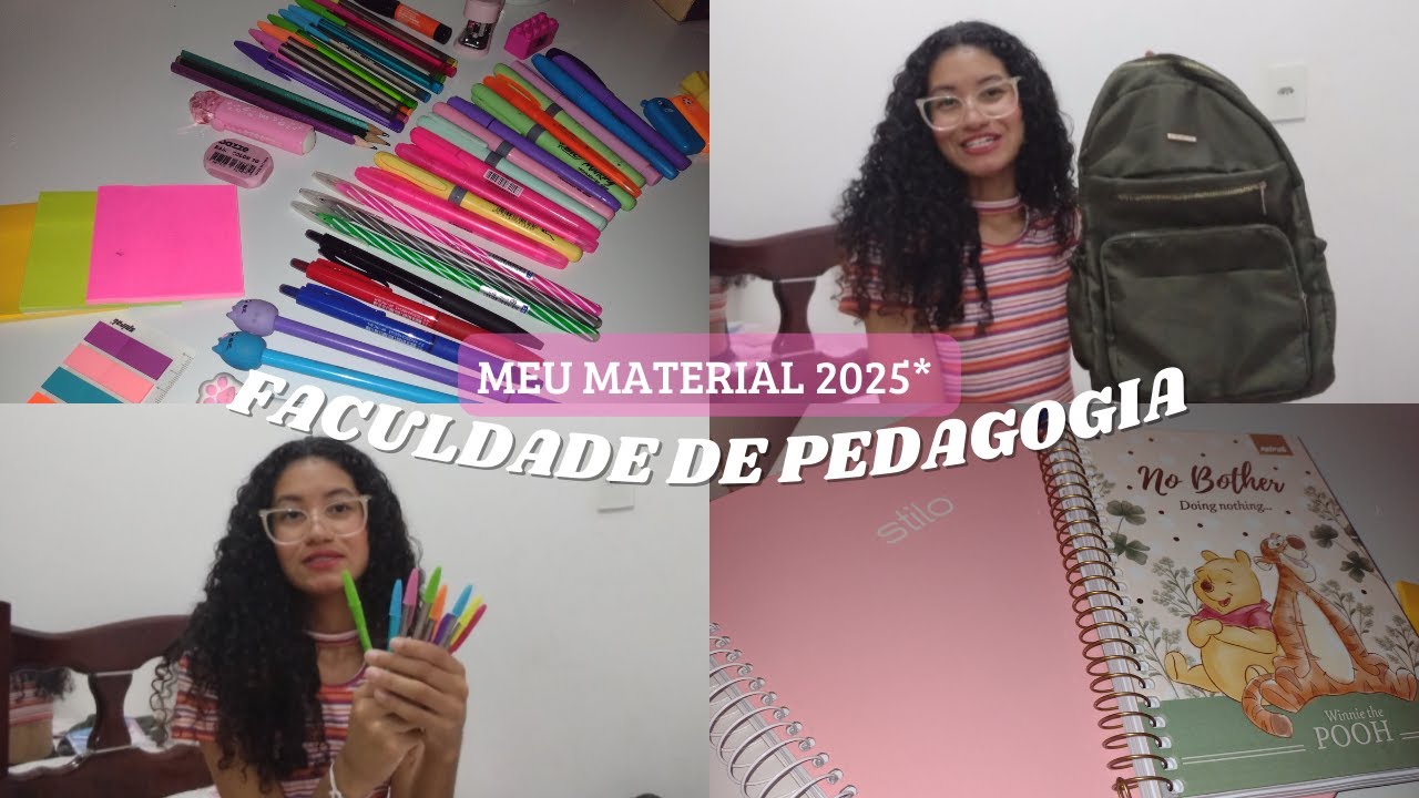 MEU MATERIAL PARA A FACULDADE DE PEDAGOGIA 2025!