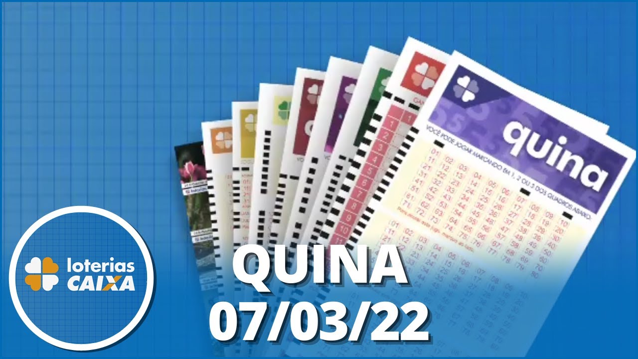 Resultado da Quina - Concurso nº 5796 - 07/03/2022