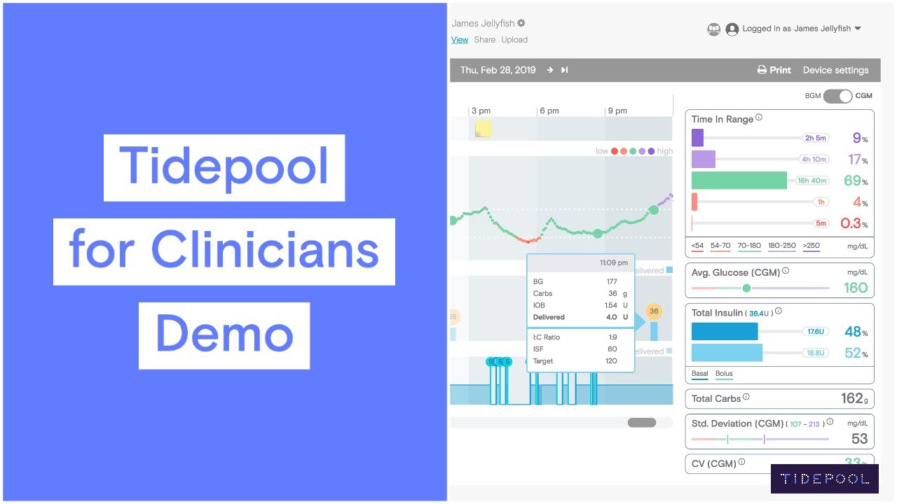 Tidepool for Clinicians Demo