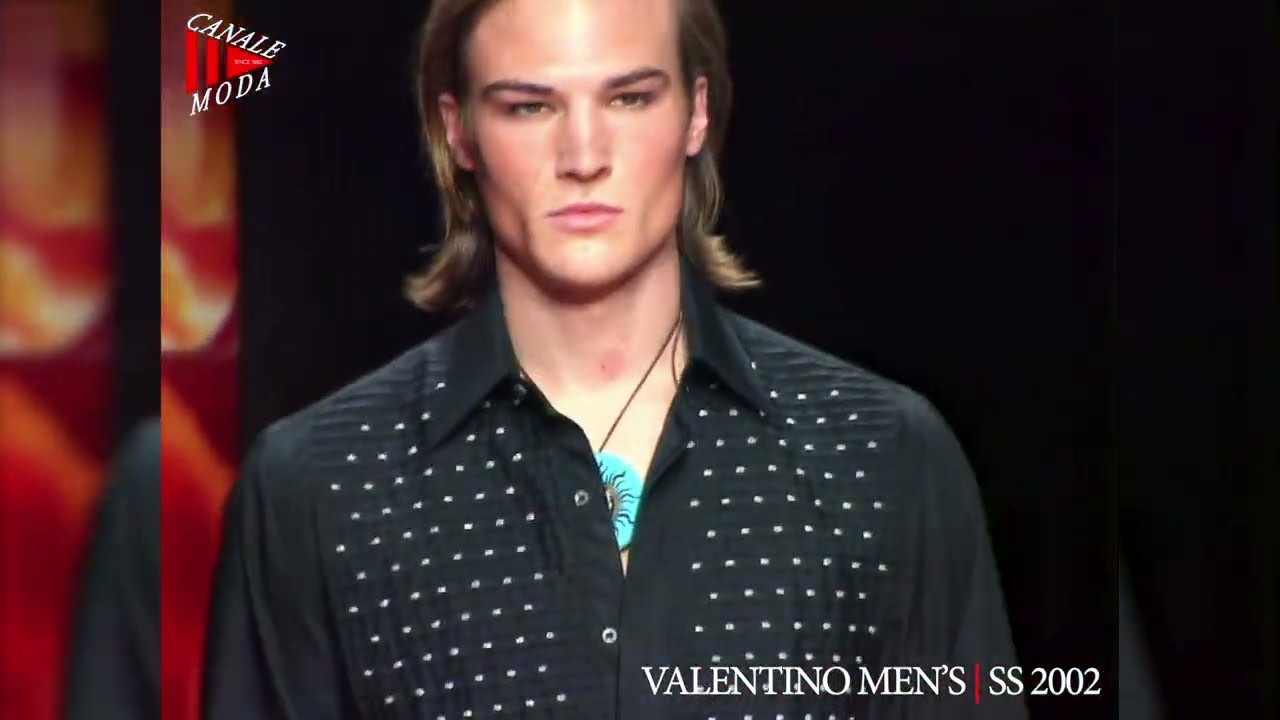 VALENTINO MĘSKA Wiosna Lato 2002 Mediolan - Fashion Channel