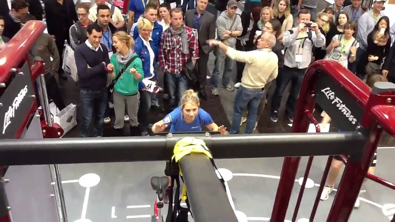 Life Fitness Synrgy360 Demo at FIBO 2012 Aerial View