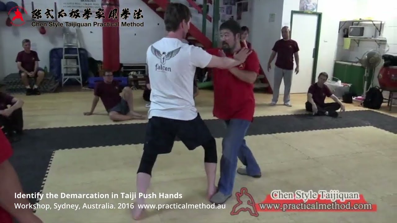 Identify the Demarcation in Taiji Push Hands Training