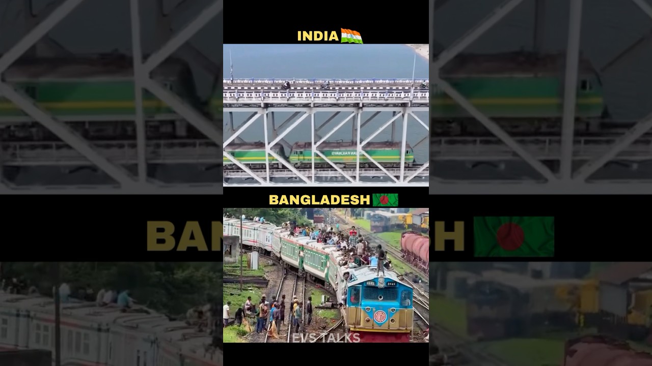 India 🇮🇳 vs Bangladesh 🇧🇩 Trains 🚆 | Railway System Comparison