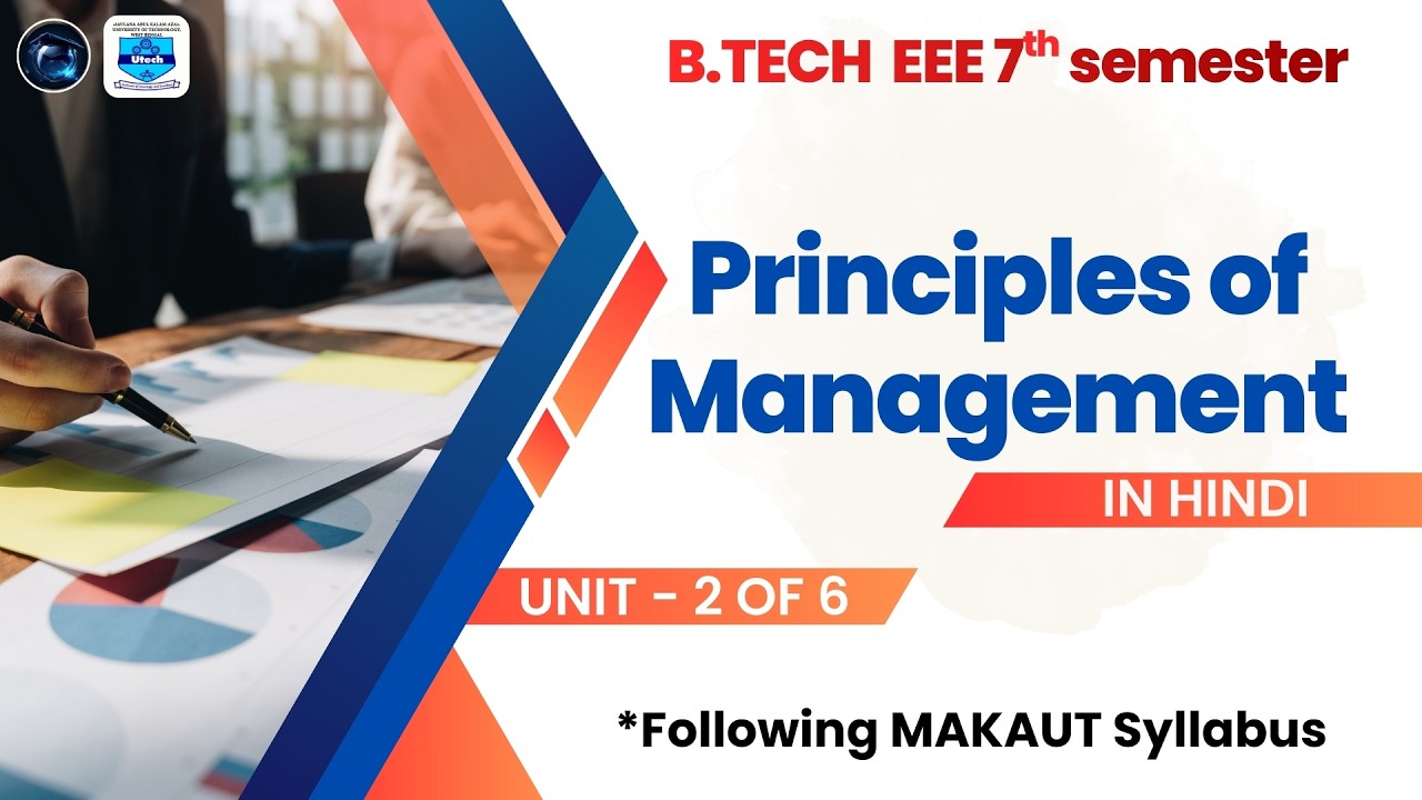 Principles of Management | UNIT-2 Planning & Decision Making | B.TECH | MAKAUT | EEE 7TH SEM