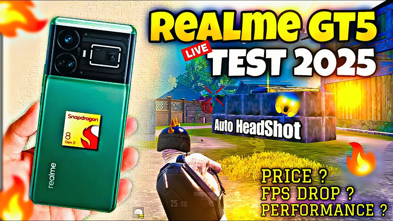 realme gt 5 pubg test 2025 🔥😍 | realme gt 5 pubg mobile/bgmi test | 120fps | Price | graphics.