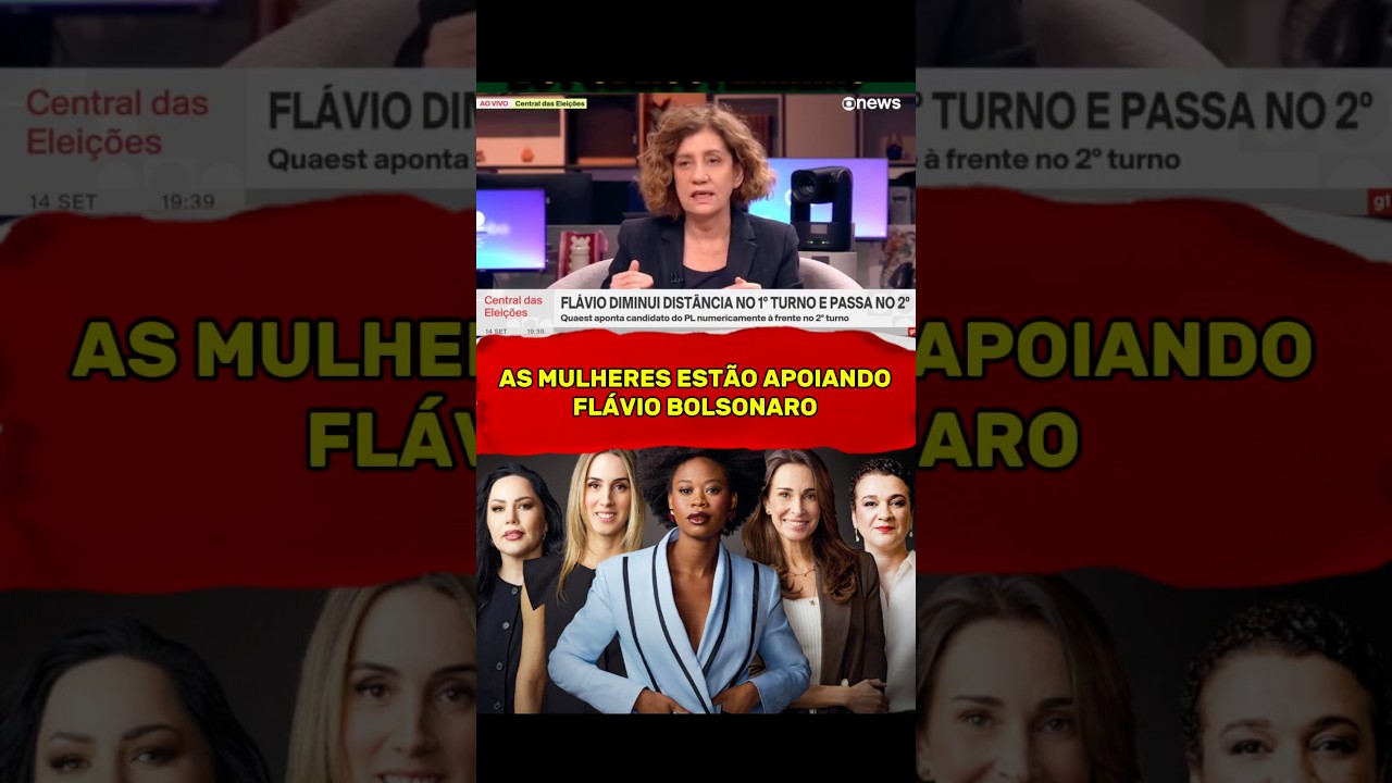 MULHERES APOIANDO FL&Aacute;VIO BOLSONARO #flaviobolsonaro #mulher #mulheres #direita #patriota #noticia