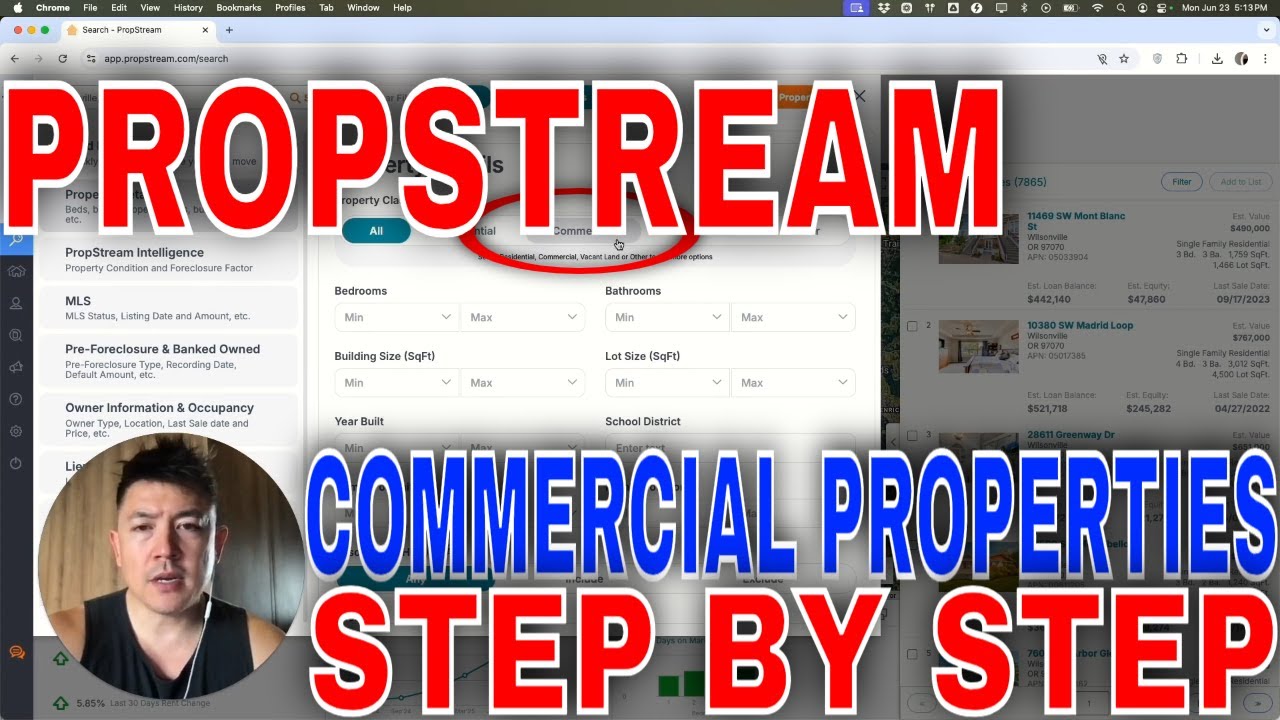 ✅  How To Find List Of Commercial Properties In Propstream🔴