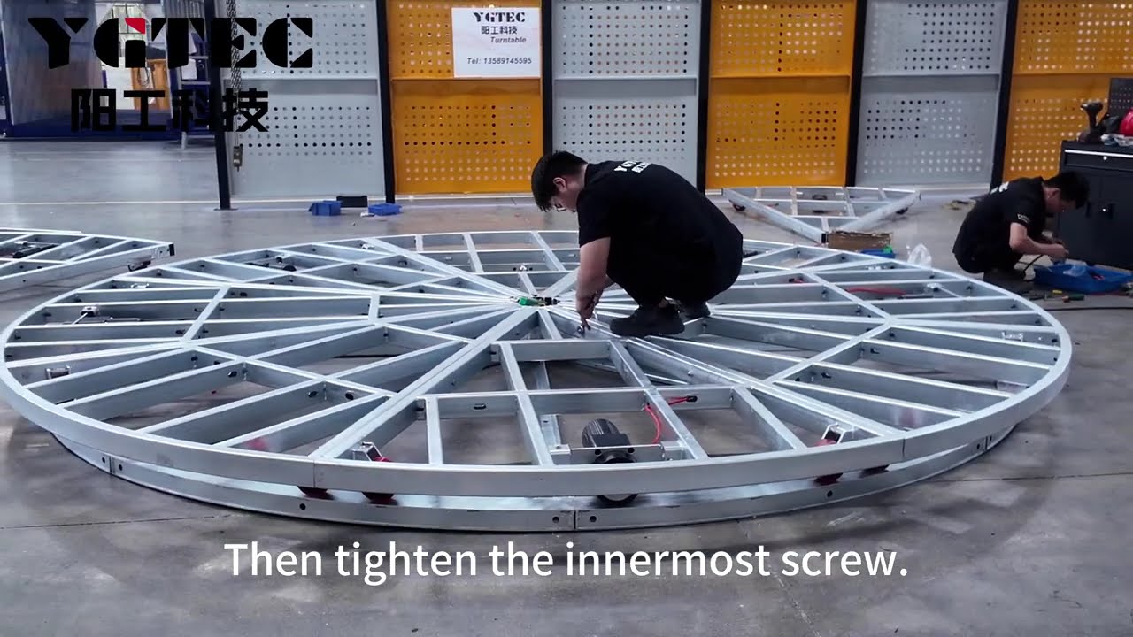 YGTEC car turntable installation (2)