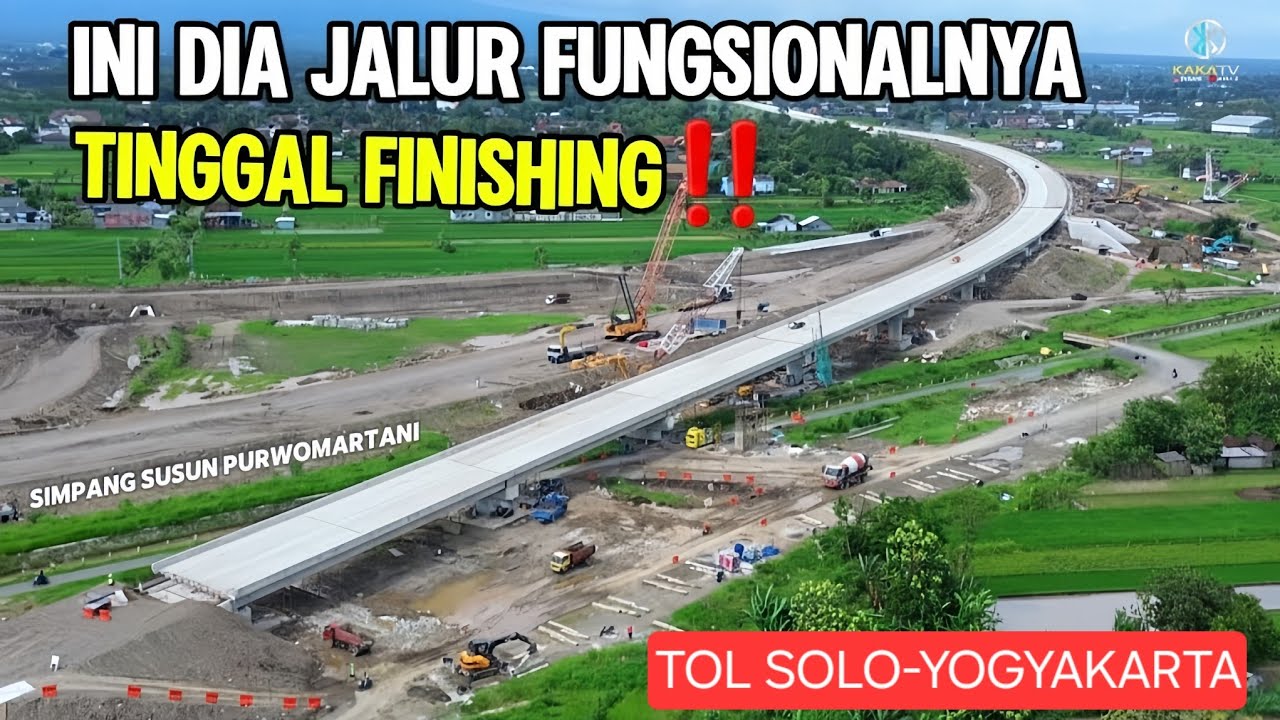 TINGGAL PENYEMPURNAAN‼️ Jalur Simpang Susun Purwomartani Siap Dukung Arus Lebaran 2026