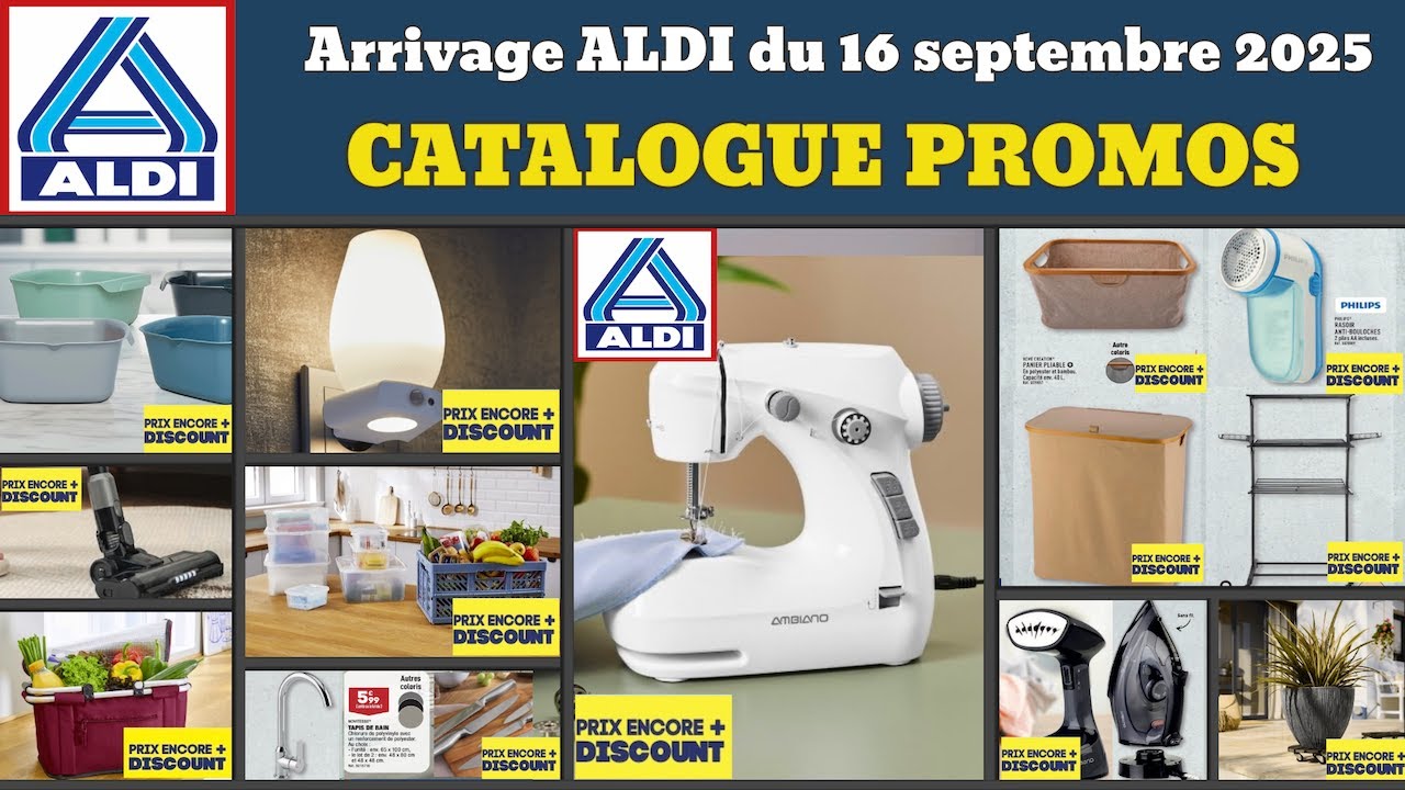 catalogue ALDI spécial maison du 16 septembre 2025 ✅ Arrivage cuisine linge 🔥 Promos deals pub