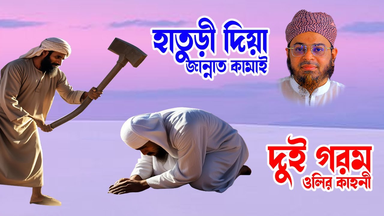 হাতুড়ী দিয়া জান্নাত কামাই- দুই গরম ওলির ঘটনা nasir uddin ansari। মুফতি নাসির উদ্দিন। bd waz