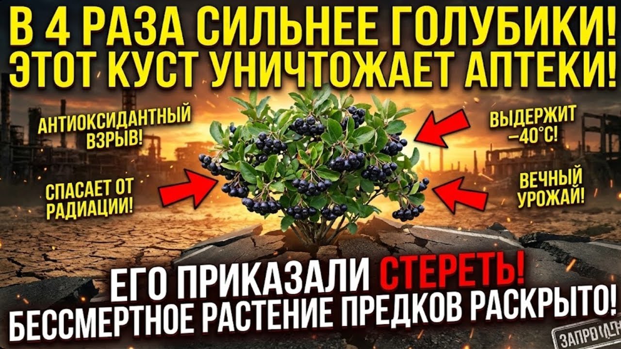 Черноплодное золото: Почему этот «мусорный куст» на самом деле ценнее аптеки?