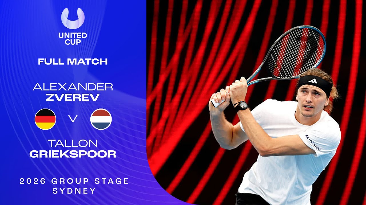 Alexander Zverev v Tallon Griekspoor Full Match | United Cup 2026 Group F